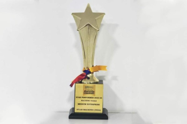 Atlas Machines India Wins EEPC INDIA Star Performer Award 2022–23 for Machine Tools Exports 