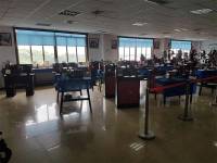 Industrial Training Lab with Precision Machinery on Display